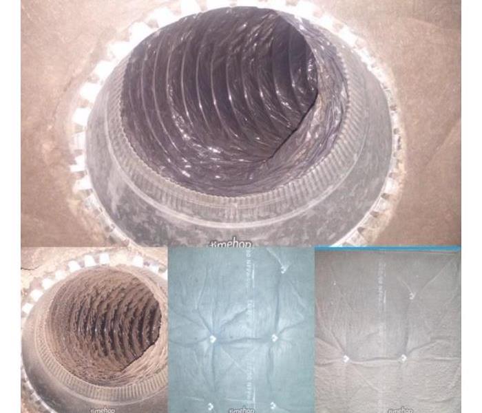Before and after Air Duct Cleaning